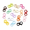 Spray Painted Alloy Lobster Claw Clasps AL-CBAA02B-02-1