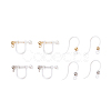 10 Pairs Plastic Clip-on Earring Findings STAS-UN0024-79-2