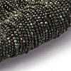 Natural Seraphinite Beads Strands G-RM2025-A42-3mm-2