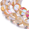 Synthetic Moonstone Beads Strands G-F143-10mm-15-3