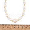 Natural Baroque Keshi Pearl Peanut Graduated Beaded Necklaces for Women NJEW-JN06489-3