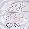 10Pcs 5 Styles Zinc Alloy Tri-Glide Adjuster Buckles FIND-LP0002-83-3