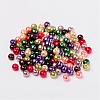 Fall Mix Pearlized Glass Pearl Beads HY-X006-6mm-06-2