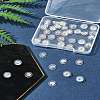 40Pcs 4 Colors Long-Lasting Plated Brass Silicone Ear Nuts KK-FS0001-49-10