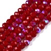 Electroplate Opaque Solid Color Glass Beads Strands LS-EGLA-A044-P4mm-L02-1