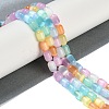 Rainbow Color Natural Selenite Beads Strands G-F750-M02-02-2