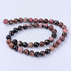Natural Rhodonite Beads Strands X-G-Q462-6mm-25-2