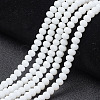 Opaque Solid Color Imitation Jade Glass Beads Strands EGLA-A044-P1mm-D01-1