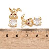 Brass Micro Pave Cubic Zirconia Pendants KK-A274-21G-3