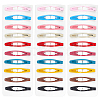 4 Sets Iron Snap Hair Clips AJEW-SC0003-37A-01-1