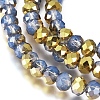 Electroplate Glass Beads Strands EGLA-A034-J8mm-O01-3