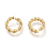 Brass Twisted Open Jump Rings KK-M207-01G-01-1