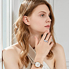 9Pcs 9 Style Cat Eye & Cubic Zirconia Open Cuff Rings Set RJEW-FI0001-12-6