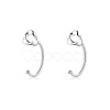 999 Fine Silver Stud Earrings FS-WG1D9DE-27-1