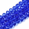 Glass Beads Strands EGLA-A034-T8mm-D31-4