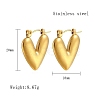 304 Stainless Steel Hoop Earring for Women UL6246-01-4