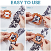 6Pcs 6 Styles Plastic Buckles DIY-GF0013-13-6