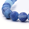 Natural Weathered Agate Beads Strands G-S259-05C-6mm-3