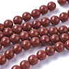 Natural Red Jasper Beads Strands X-G-F348-01-8mm-A-2