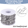 1Roll Ion Plating(IP) 304 Stainless Steel Cable Chains CHS-BM0001-06-2