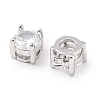 Brass Micro Pave Cubic Zirconia Pendants KK-D382-04P-02-2