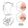Iron Shower Curtain Rings for Bathroom AJEW-UN0001-36-3