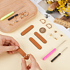 2Pcs PU Leather Suspension Clasps with Alloy D Rings AJEW-CL0004-98B-3