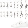 Snake Alloy Shoes Charms HJEW-CP00018-1