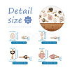 60Pcs 12 Style Alloy Enamel Pendants ENAM-PJ0001-05-3