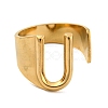 PVD Vacuum Plating 201 Stainless Steel Cuff Rings RJEW-Z032-01G-U-3