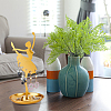 Dancer Iron Earring Display Stands with Round Tray EDIS-WH0016-019A-6