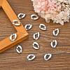 Opaque Spray Painted Acrylic Linking Rings OACR-S021-19B-B02-4