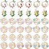 36Pcs 18 Styles Rack Plating Alloy Enamel Pendants FIND-SC0012-30-1