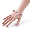 Alloy Enamel Shell Charm Bracelet BJEW-TA00086-3