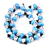 Handmade Lampwork Beads Strands LAMP-N021-43C-2