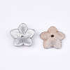 5-Petal Eco-Friendly Cowhide Bead Cap FIND-S301-40G-2