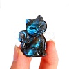 Carved Natural Labradorite Sculpture Display Decorations PW-WGBD60A-03-1