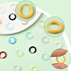 72Pcs 12 Colors Resin Hoop Earrings EJEW-SC0001-88-3