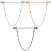 Zinc Alloy Hanging Chain Brooches FIND-GF0006-87D-1