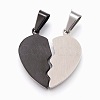 304 Stainless Steel Split Pendants STAS-F168-15BP-2
