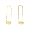 Brass Magnetic Clasp with Cable Safety Chain KK-F839-035G-1