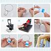 5Pcs 5 Styles Heat Transfer Brass Charm Blank Bangle Making BJEW-PH01868-4