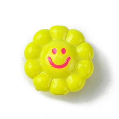Dopamine Style Opaque Acrylic Beads X-SACR-Z002-01B-1