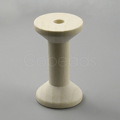 Wood Thread Bobbins TOOL-WH0053-54A-01-1