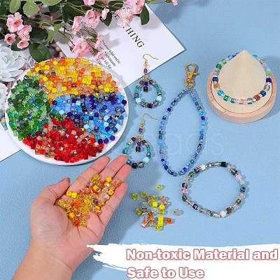 2 Bags Imitation Artificial Crystal Glass Beads GLAA-SZ0001-95C-08-1