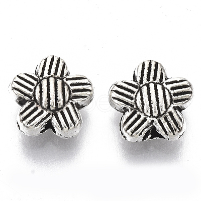 Tibetan Style Alloy Beads TIBE-R317-091AS-LF-1
