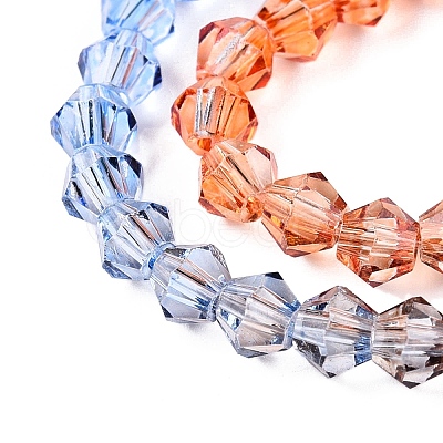 Gradient Color Baking Paint Glass Bead Strands X1-DGLA-A039-T4mm-A014-1