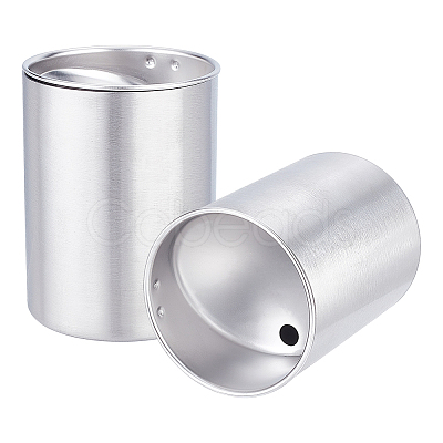 304 Stainless Steel Car Ashtray with Lid AJEW-WH0307-36-1