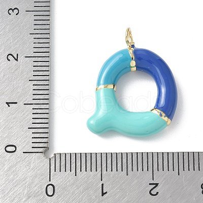 Brass Enamel Pendants KK-E093-03G-Q-01-1