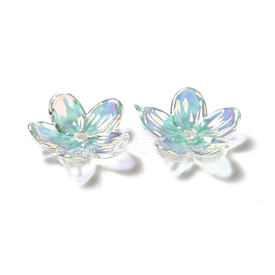 Transparent Acrylic Bead Caps OACR-H016-02-1